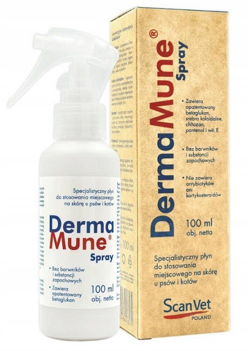 Scanvet Dermamune sprej 100 ml sprej na kůži, rány