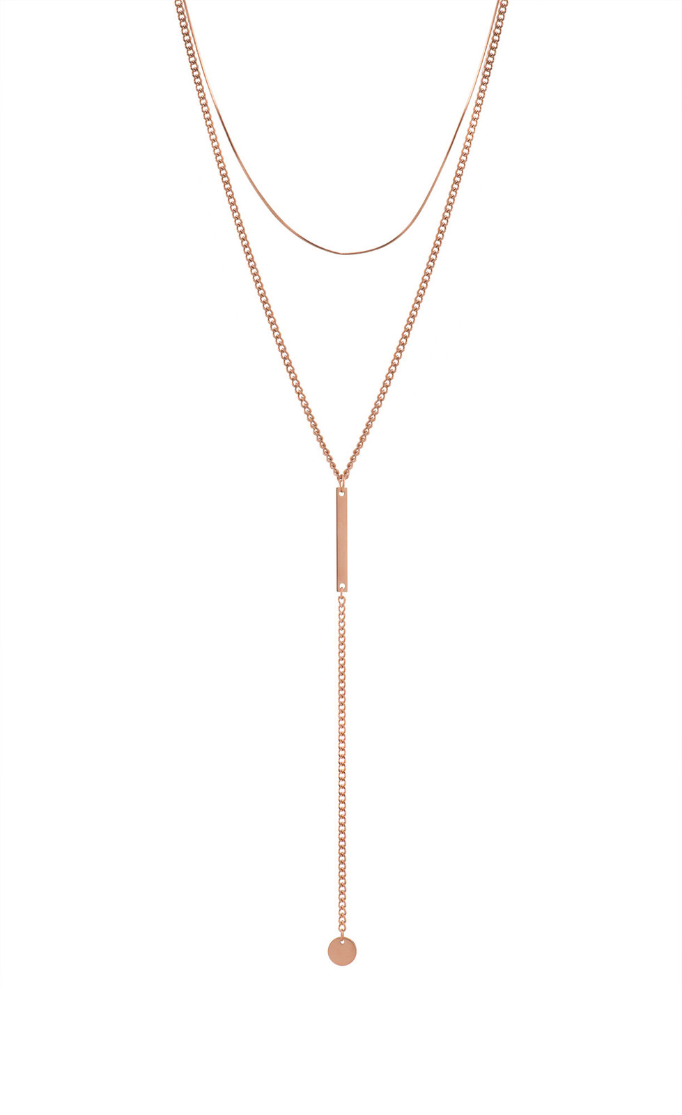 Troli Elegantní bronzový náhrdelník VGX1760RG/RE