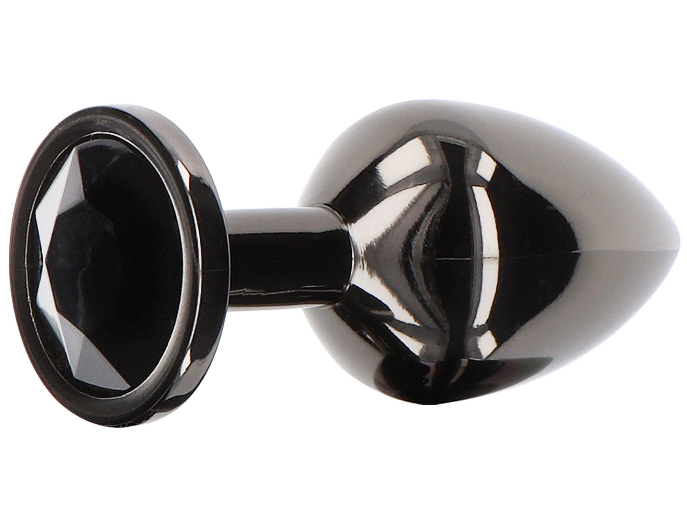 Taboom Luxusní anální kolík se šperkem Small - Taboom (černý)