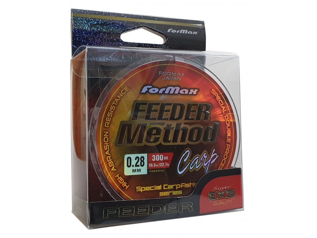 Formax Vlasec Feeder Method Carp 300 m,  0,18 0,20 0,25 0,28 0,30 průměr 0,28 mm, nosnost 10,3 kg, délka 300 m