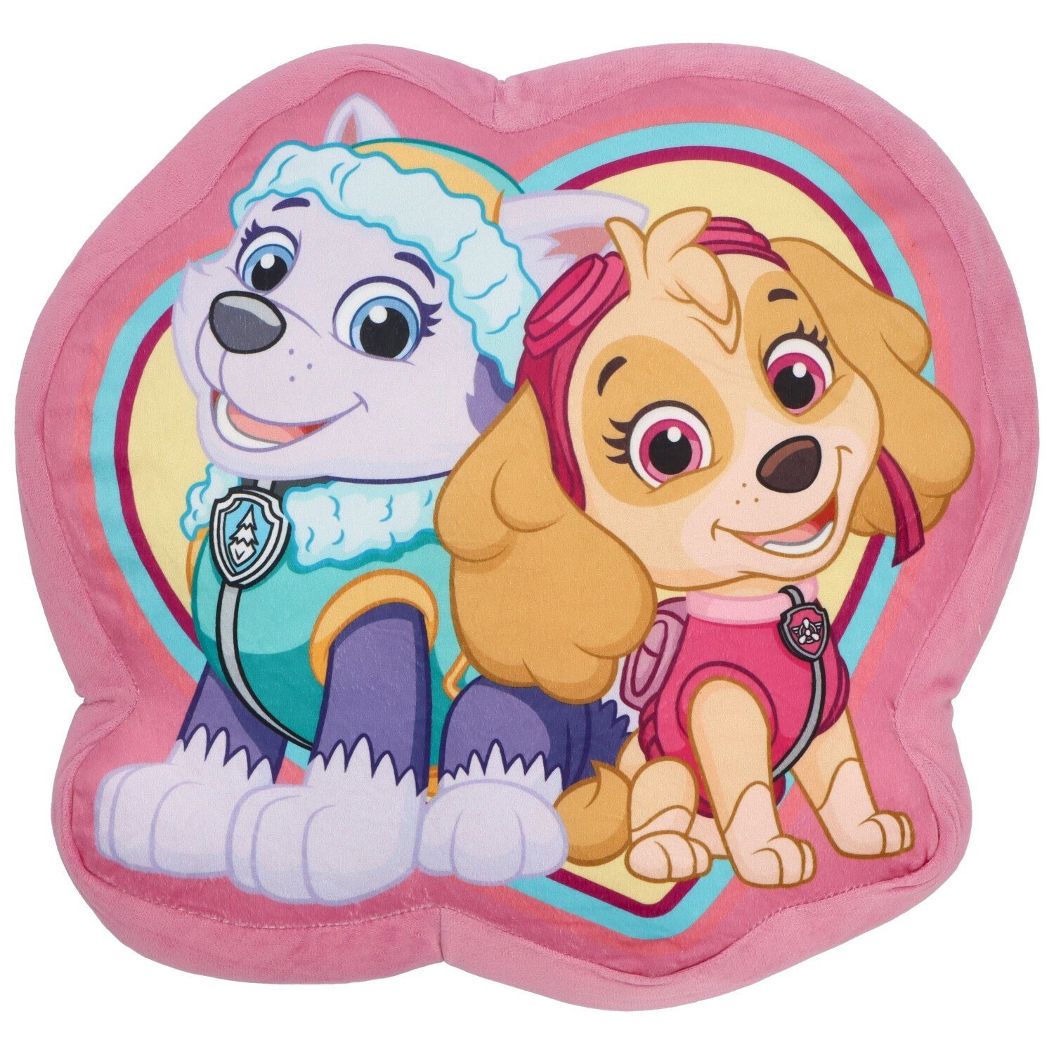 Dětský veselý polštářek s motivem Tlapková patrola, růžový