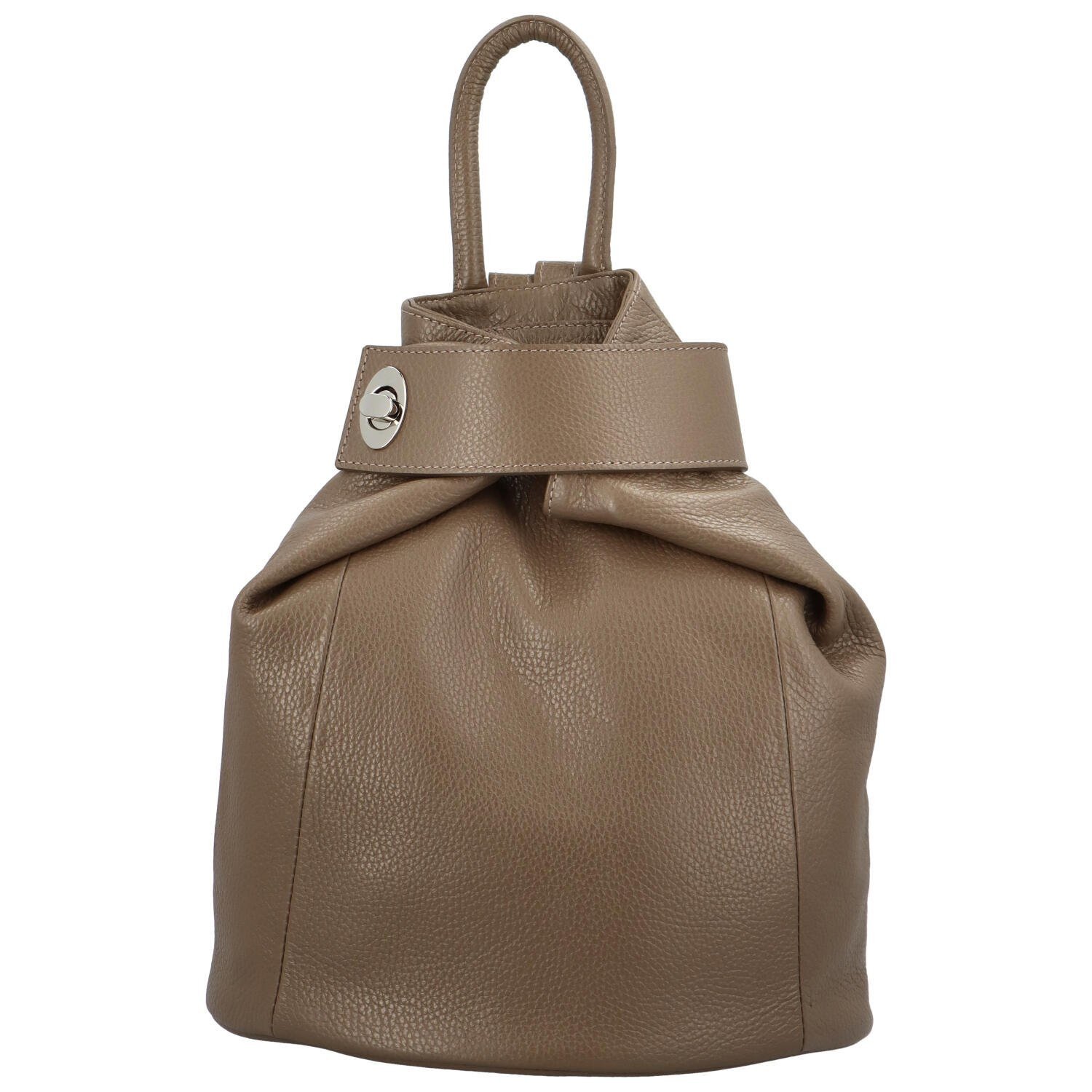 Dámský kožený batůžek taupe - Delami Romance taupe