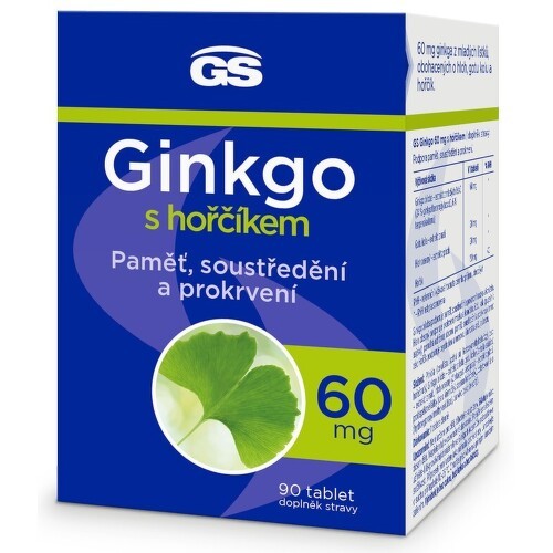 GS Ginkgo 60mg s hořčíkem tbl.90 - balení 2 ks