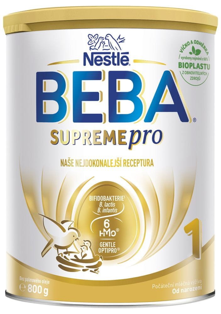 BEBA SUPREMEpro 1, 6 HMO, počáteční kojenecké mléko, 800 g