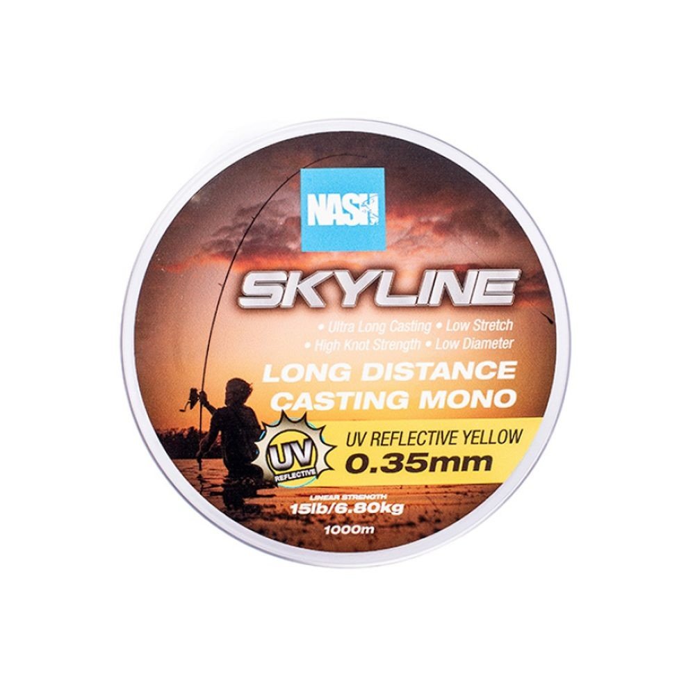 Nash Vlasec Skyline Mono UV Yellow 1000m - 0,26mm