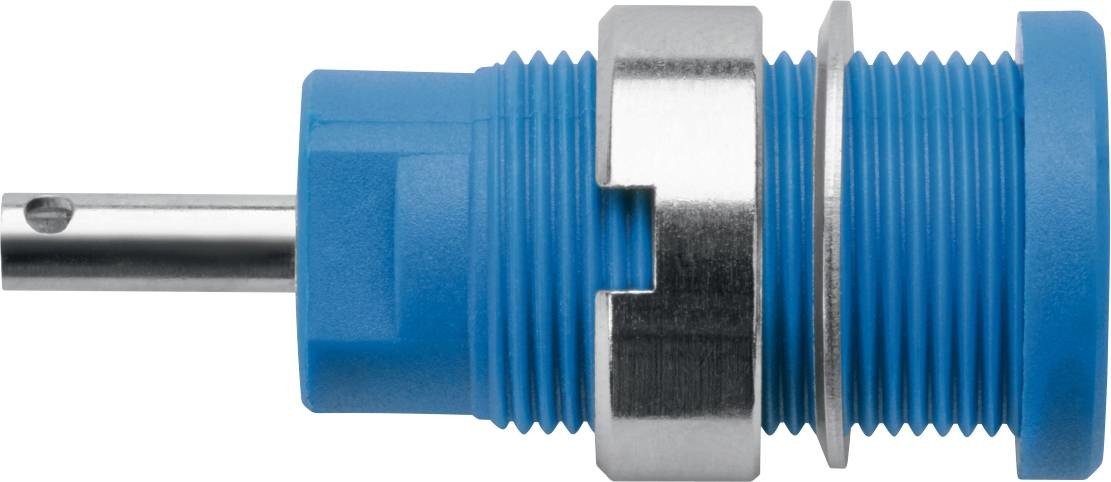 Schützinger DI SEB 6525 Ni / BL bezpečnostní vestavná zásuvka 4 mm modrá 1 ks