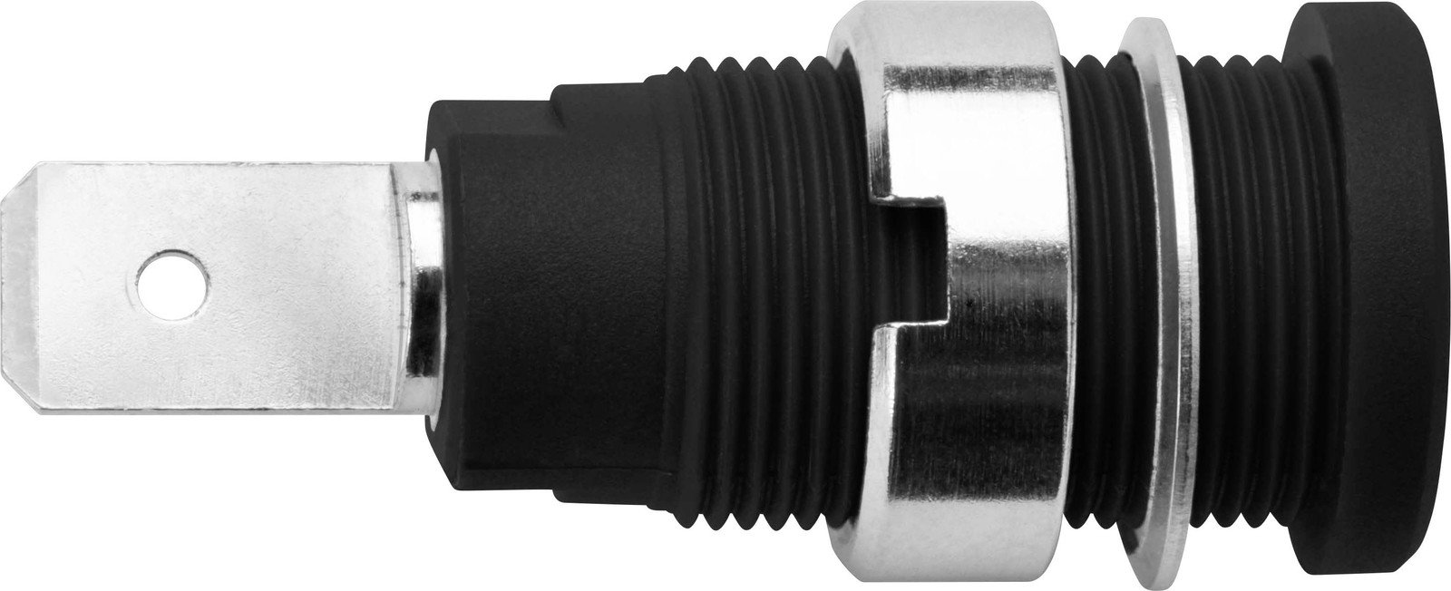 Schützinger DI SEB 6452 Ni / SW bezpečnostní vestavná zásuvka 4 mm černá 1 ks