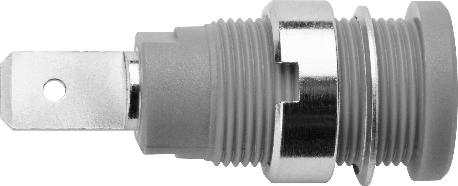 Schützinger DI SEB 6452 Ni / GR bezpečnostní vestavná zásuvka 4 mm šedá 1 ks