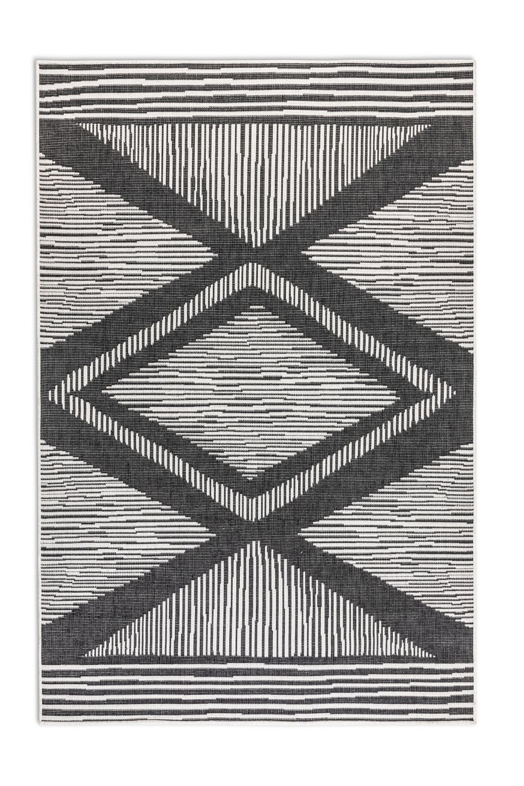 Kusový koberec Gemini 106014 Black z kolekce Elle – na ven i na doma - 80x150 cm ELLE Decoration koberce