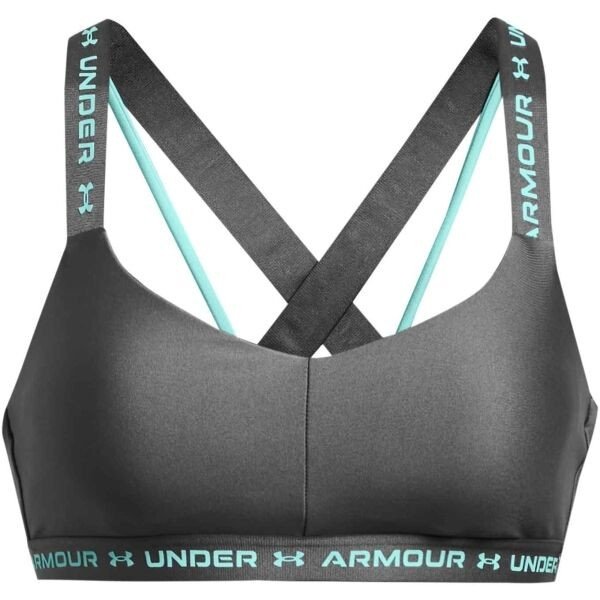 Under Armour CROSSBACK LOW Dámská podprsenka, šedá, veľkosť XS