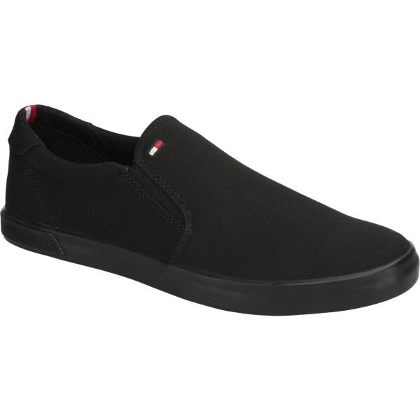 Tommy Hilfiger ICONIC SLIP ON SNEAKER Pánské slip-on boty, černá, veľkosť 43