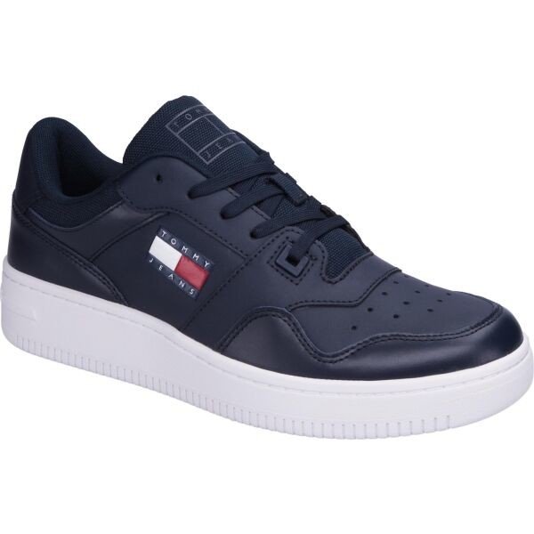 Tommy Hilfiger RETRO BASKET ESSENTIAL Pánské tenisky, tmavě modrá, veľkosť 42