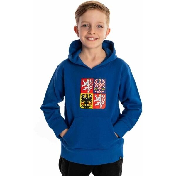 Kappa LOGO NATHAN ČR JR Dětská mikina, modrá, veľkosť 10