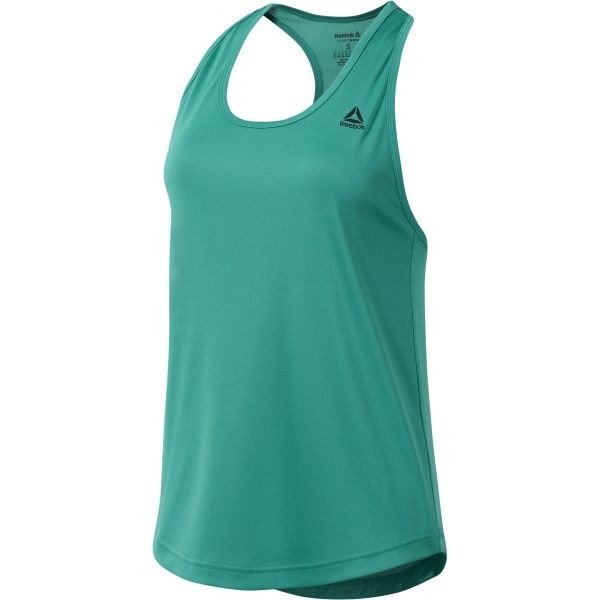 Reebok PERFORMANCE MESH TANK Dámské sportovní tílko, zelená, veľkosť XL