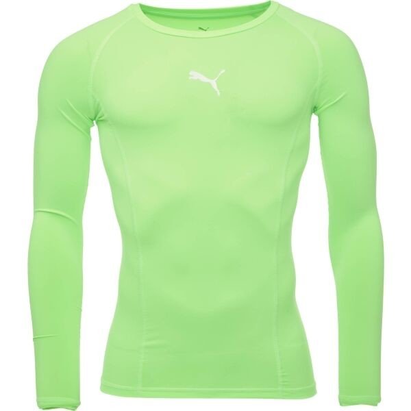 Puma LIGA BASELAYER LONG SLEEVE TEE Pánské funkční triko, reflexní neon, veľkosť M