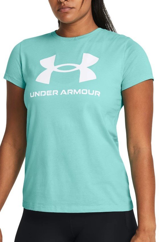 Triko Under Armour UA W SPORTSTYLE LOGO SS-GRN