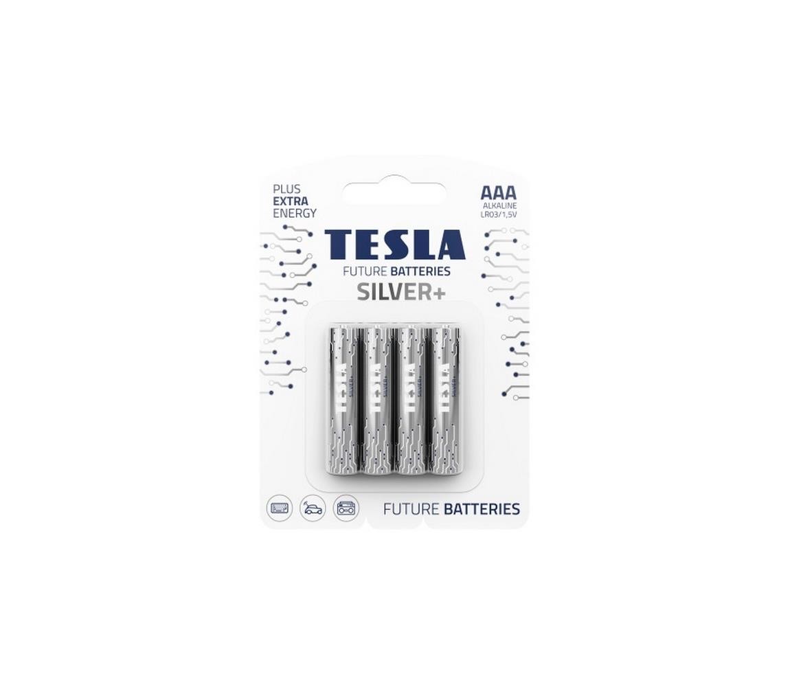 Tesla Batteries Tesla Batteries - 4 ks Alkalická baterie AAA SILVER+ 1,5V