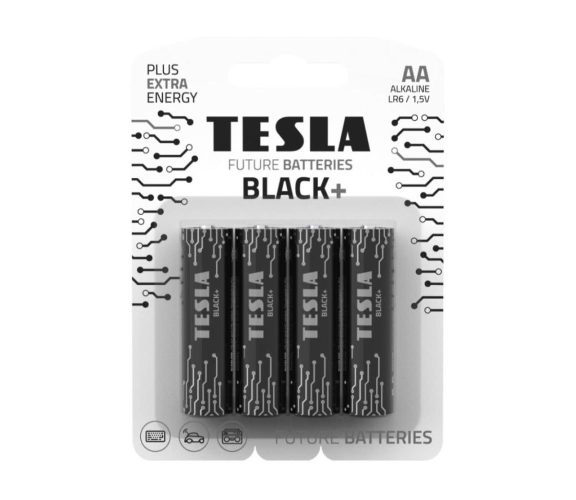 Tesla Batteries Tesla Batteries - 4 ks Alkalická baterie AA BLACK+ 1,5V