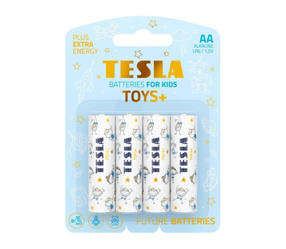 Tesla Batteries Tesla Batteries - 4 ks Alkalická baterie AA TOYS+ 1,5V