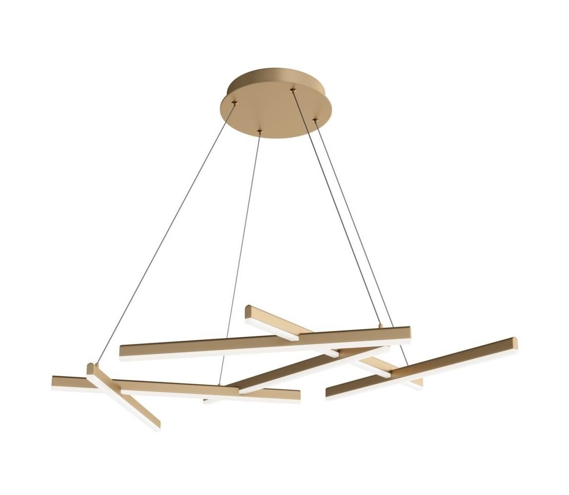 Maytoni Maytoni MOD016PL-L75MG3K - LED Lustr na lanku LINE LED/79W/230V zlatá