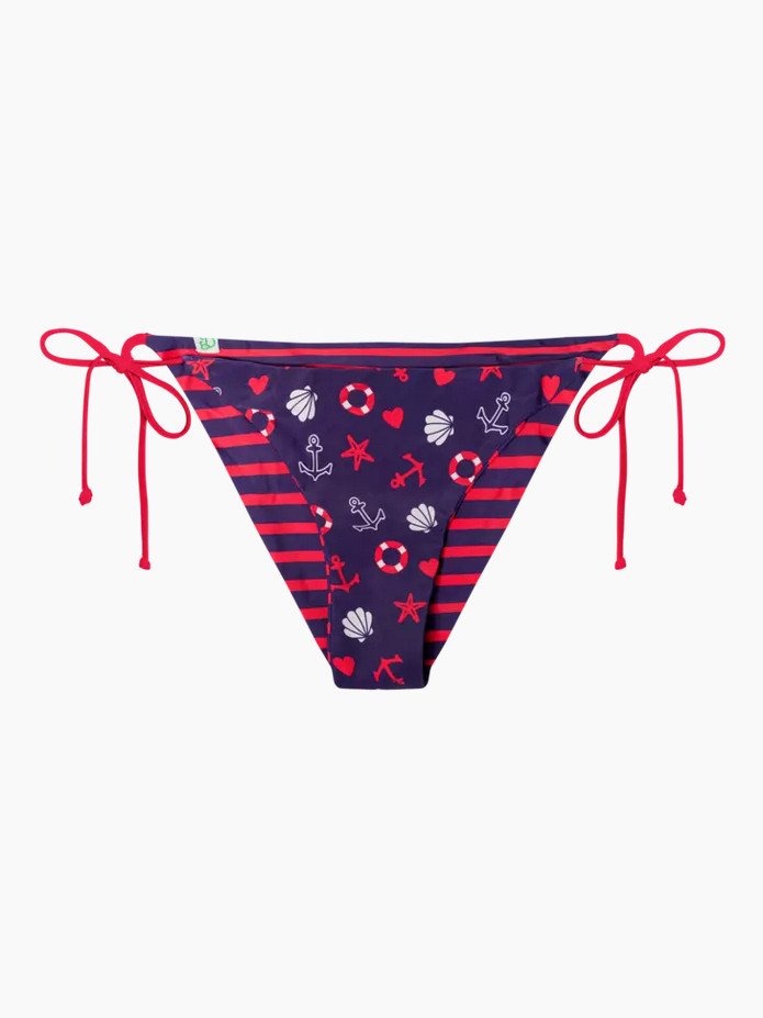 Veselé dámské plavkové kalhotky Dedoles Námořnická nálada (D-W-SCL-S-BBT-C-1582) XS
