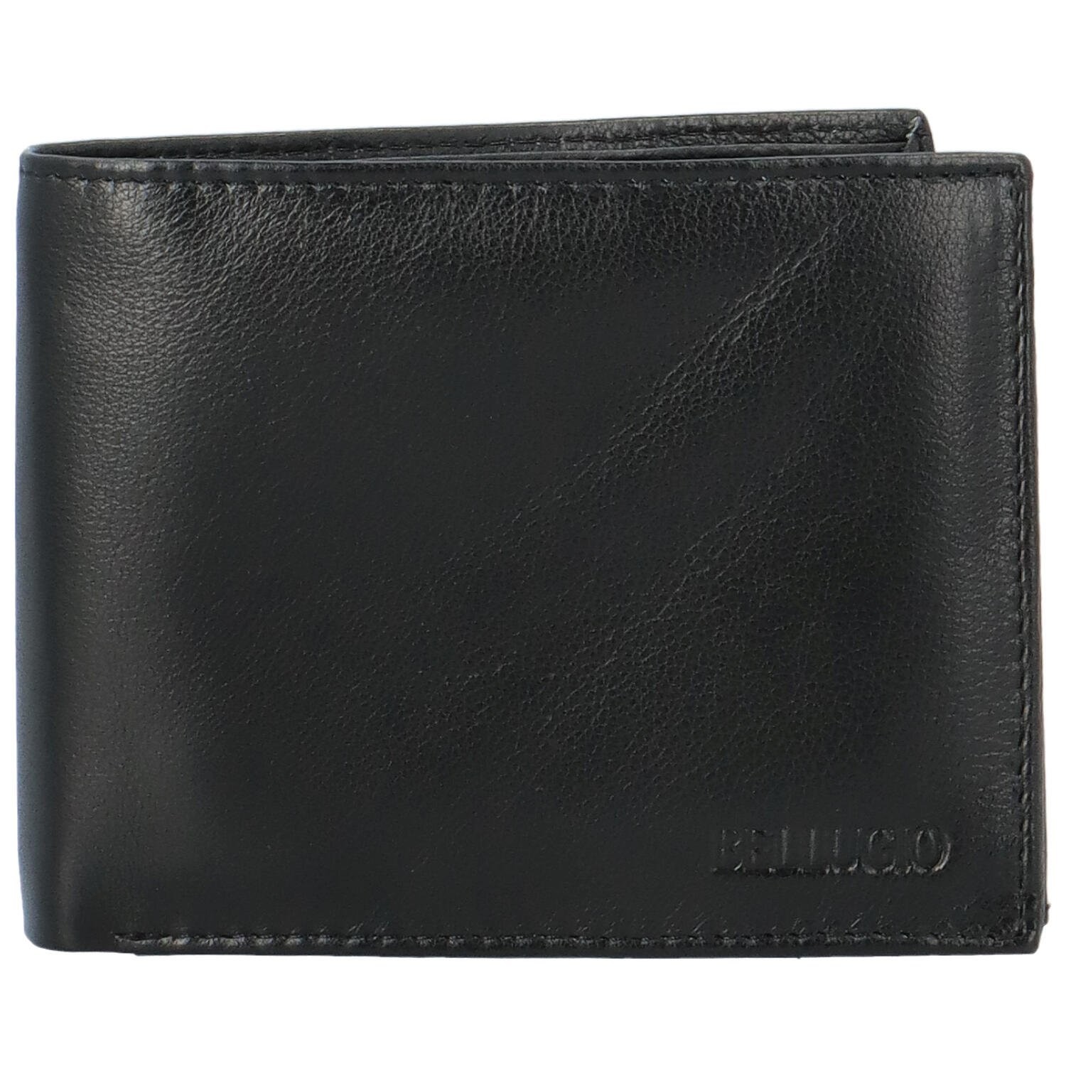 Pánská kožená peněženka černá - Bellugio Santian černá