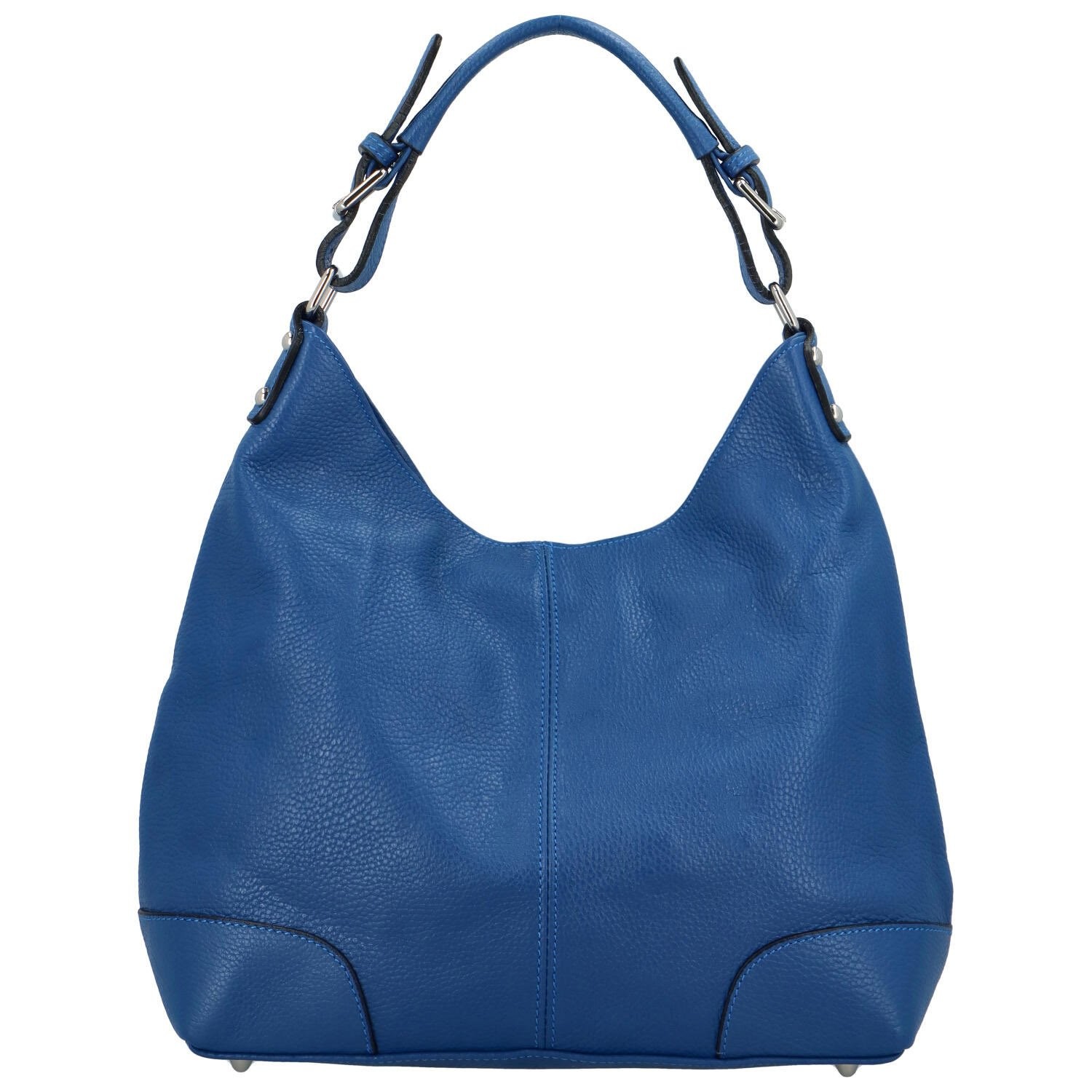 Dámská kožená kabelka přes rameno modrá - Delami Lucisa modrá