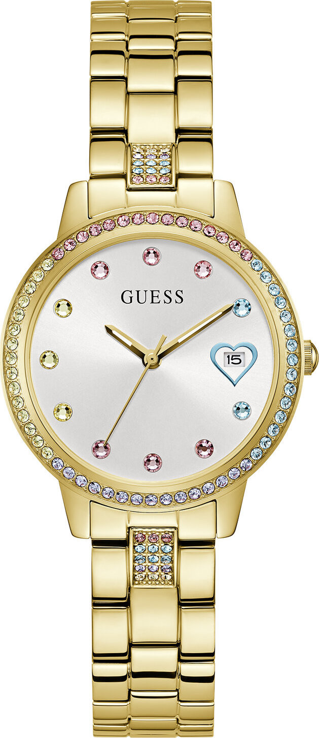 Hodinky Guess Three Of Hearts GW0657L2 GOLD/GOLD