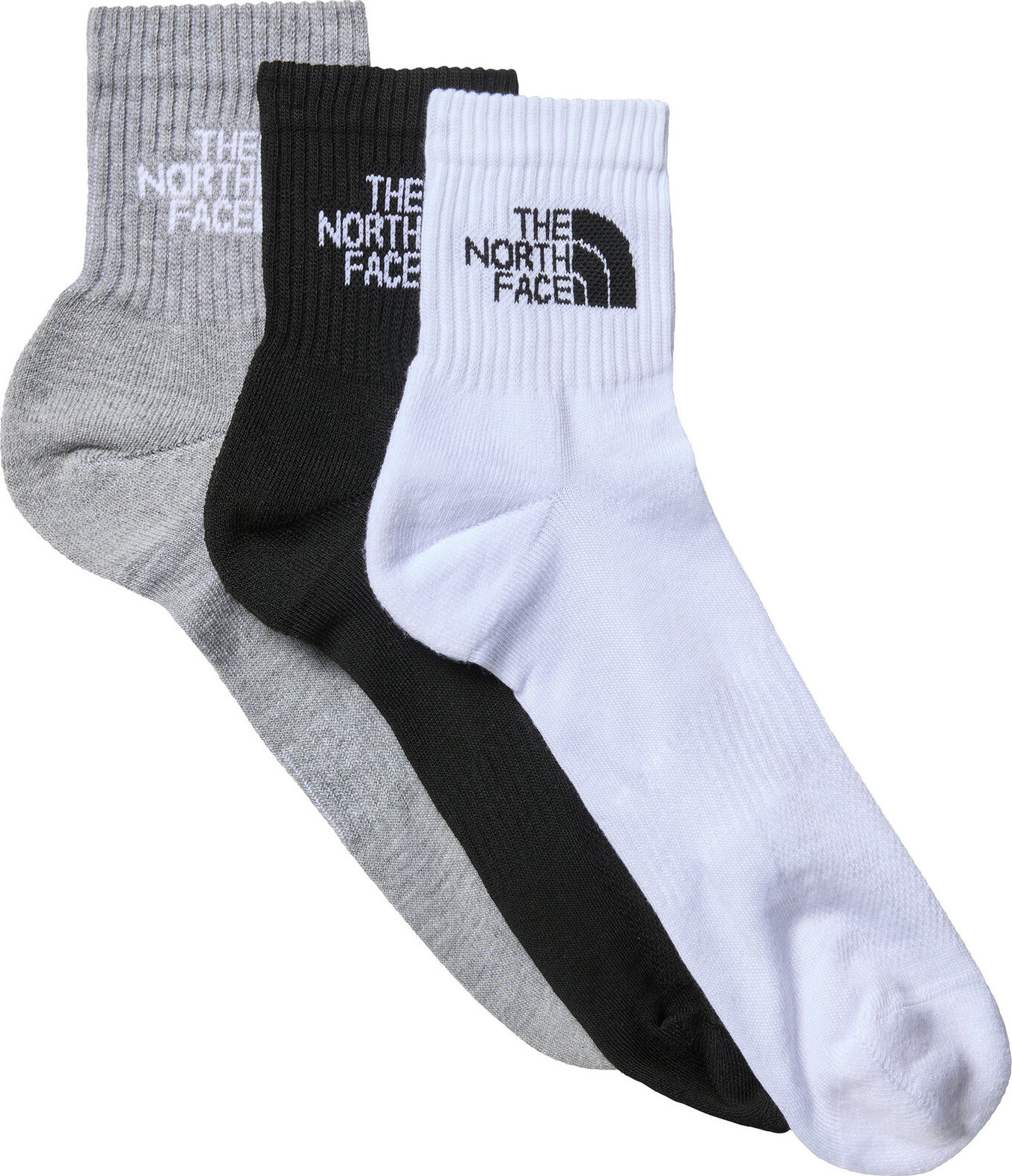 Sada 3 párů pánských vysokých ponožek The North Face NF0A882G3OW1 Black Assorted