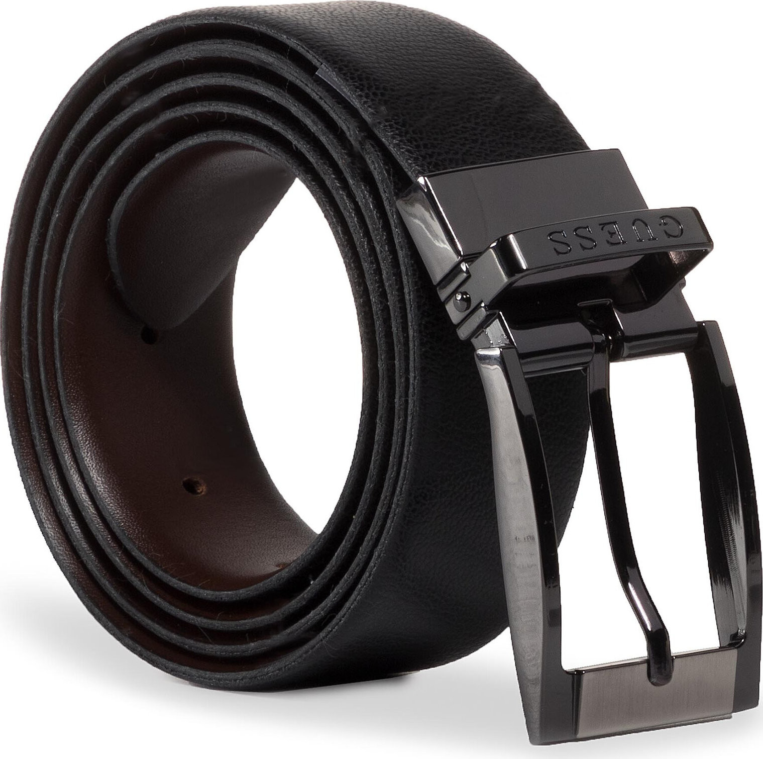 Pánský pásek Guess Not Coordinated Belts BM7266 LEA35 BLA/BRO