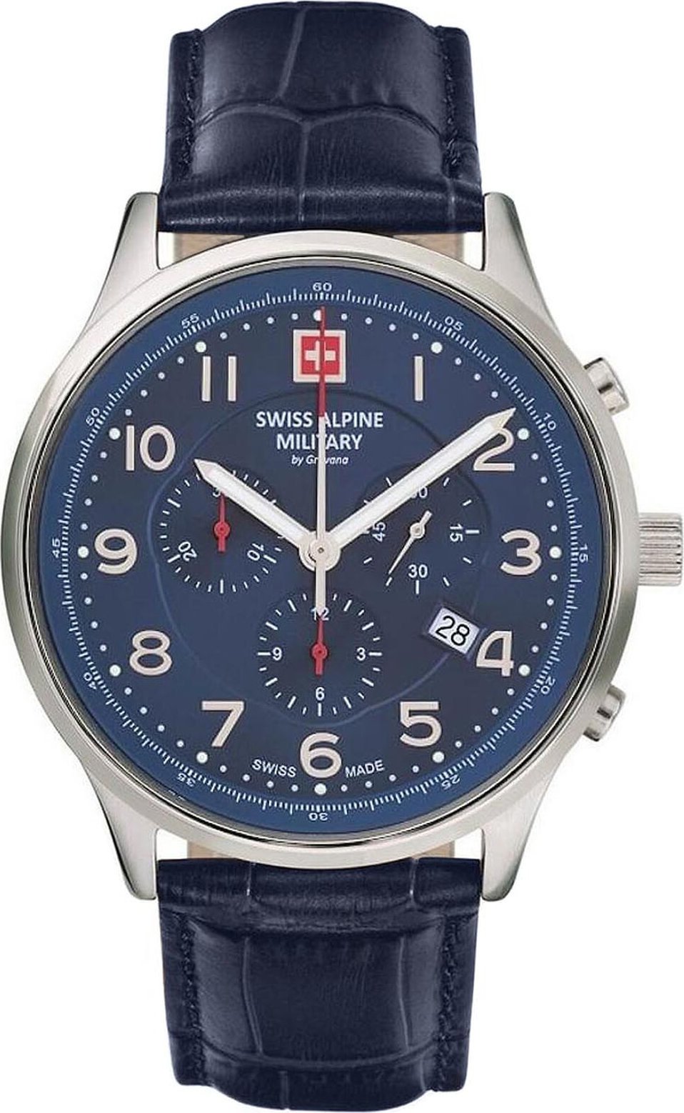 Hodinky Swiss Alpine Military 7084.9535 Blue/Silver/Blue