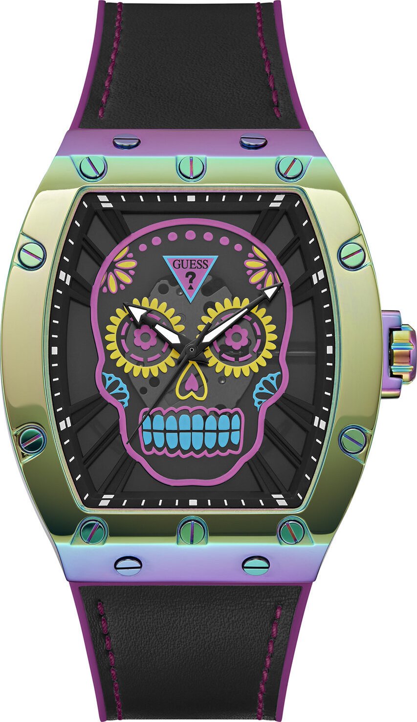 Hodinky Guess Day of The Dead Santa Muerte GW0506G2 GREEN/BLACK