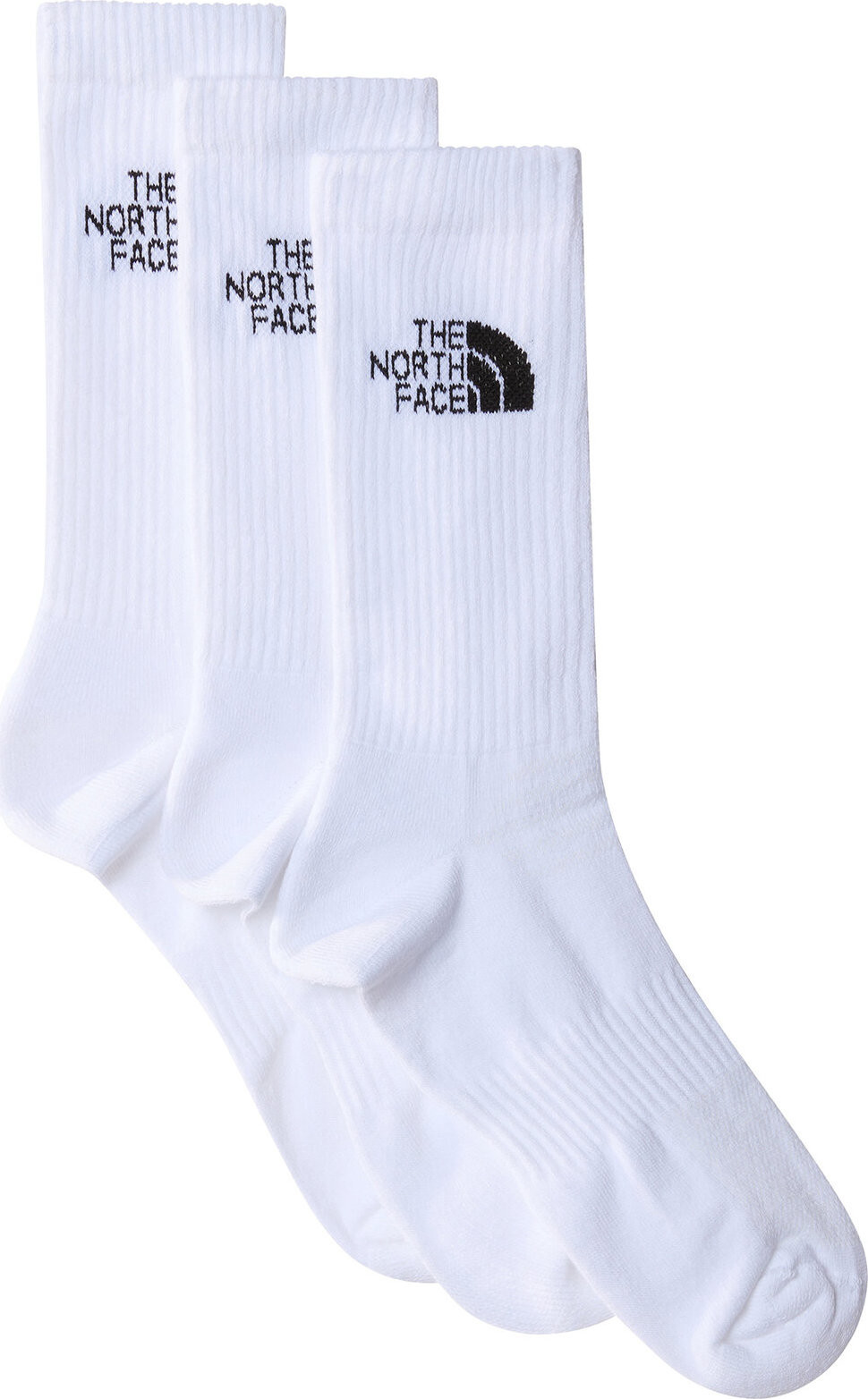 Sada 3 párů pánských vysokých ponožek The North Face NF0A882HFN41 Tnf White