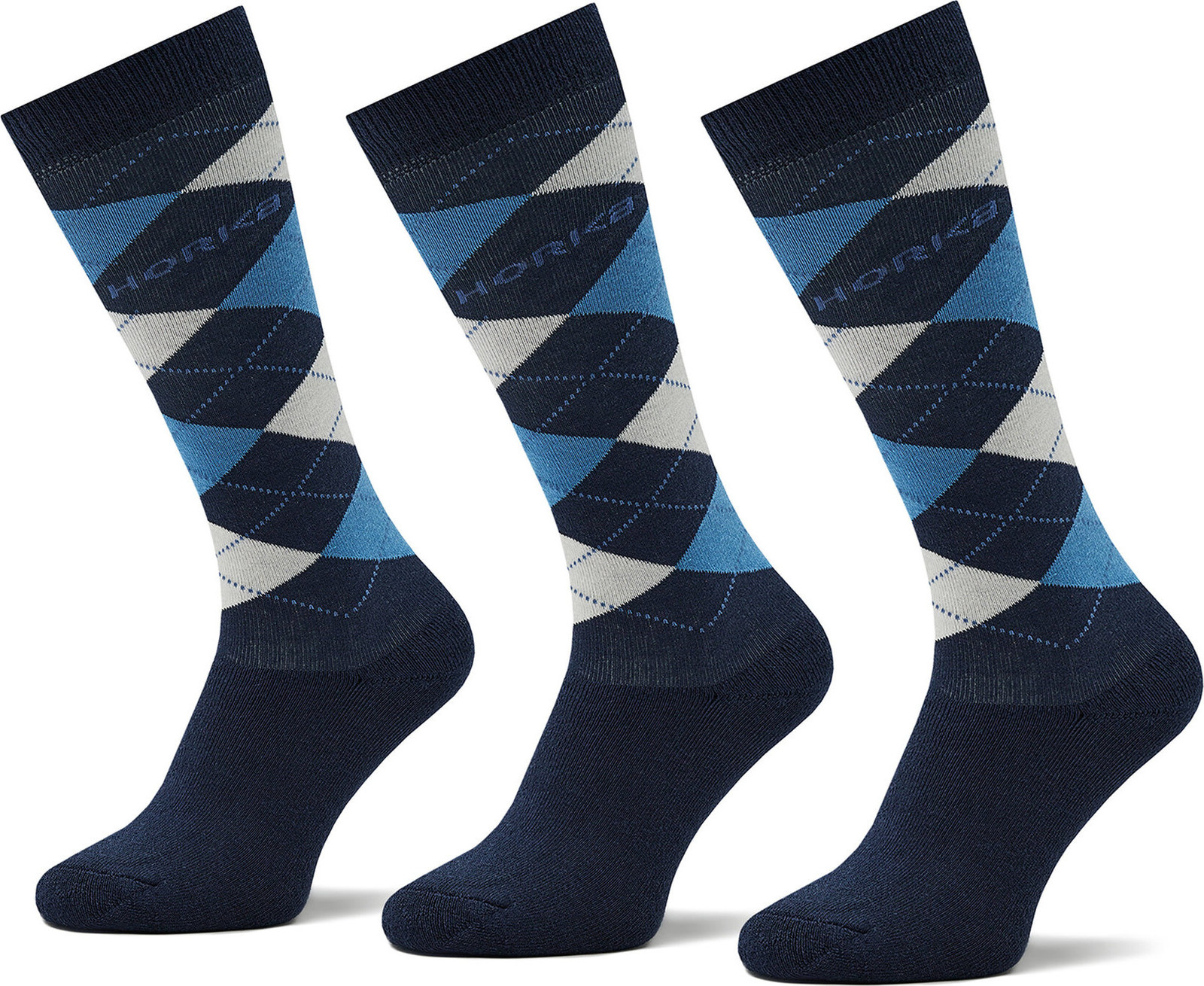 Sada 3 párů vysokých ponožek unisex Horka Riding Socks 145450-0000-0218 Ch Dark Marine