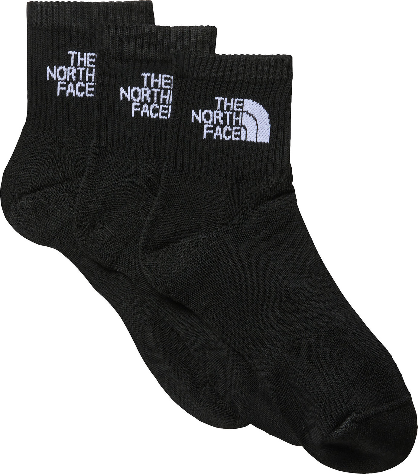 Sada 3 párů pánských vysokých ponožek The North Face NF0A882GJK31 Tnf Black