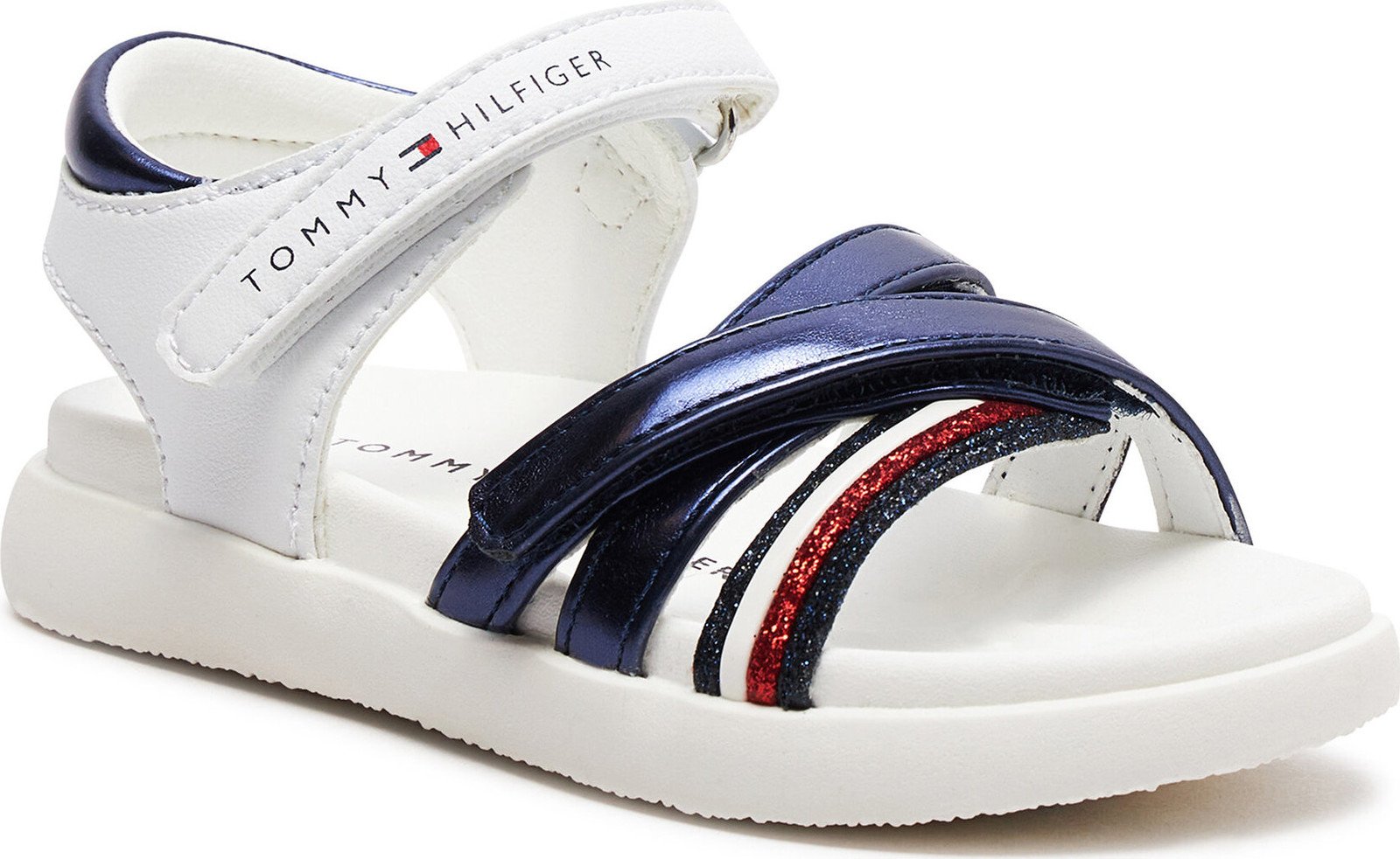 Sandály Tommy Hilfiger T1A2-33235-0273 S Blu/Bianco X007