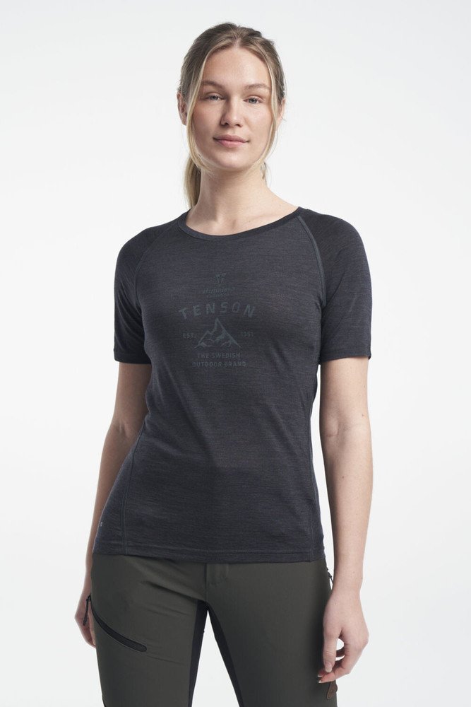 TENSON Himalaya Wool Tee W černé, M