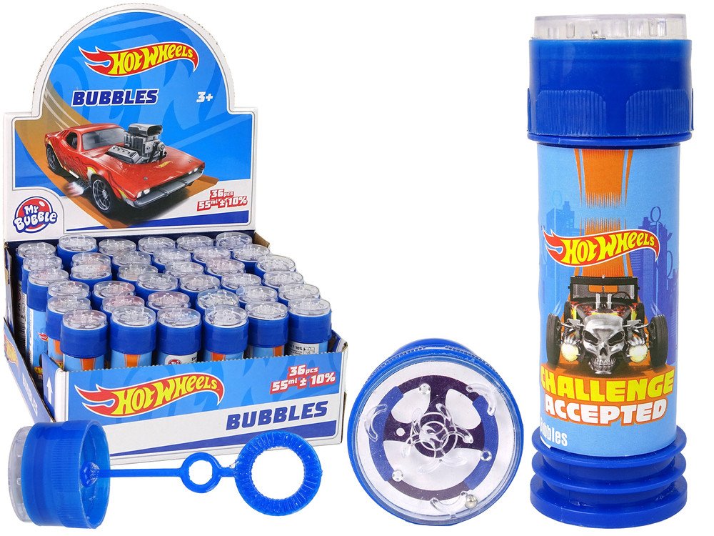 mamido Bublifuk Hot Wheels 55 ml modrý