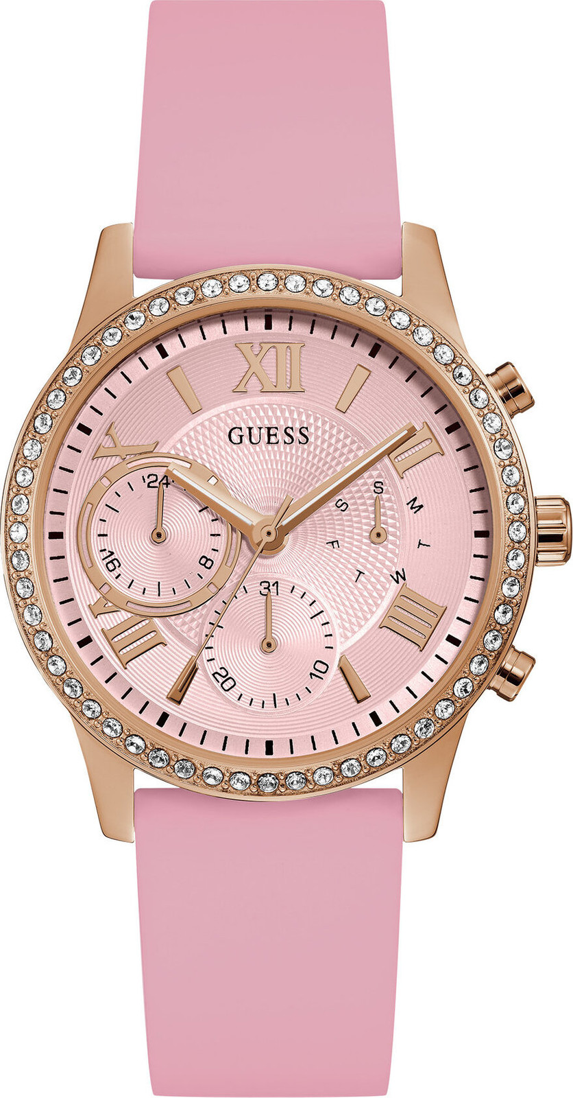 Hodinky Guess Solar W1135L2 PINK/GOLD