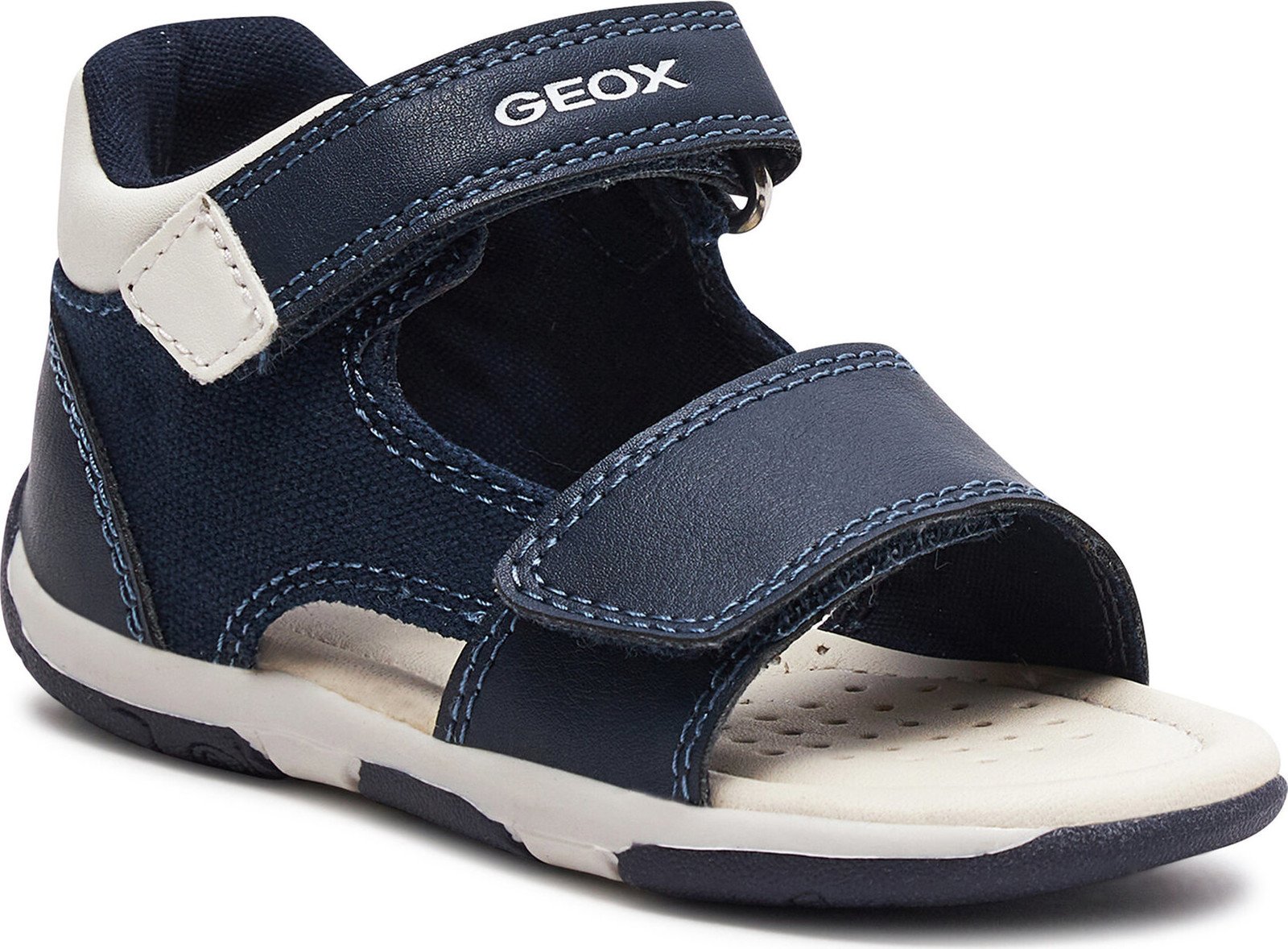 Sandály Geox B Sandal Tapuz Boy B450XB 05410 C4211 Navy/White