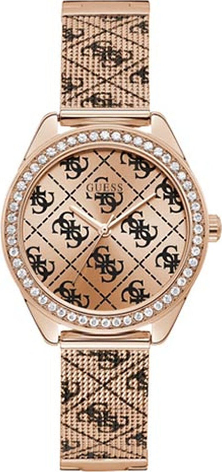 Hodinky Guess Claudia Mesh W1279L3 ROSE GOLD