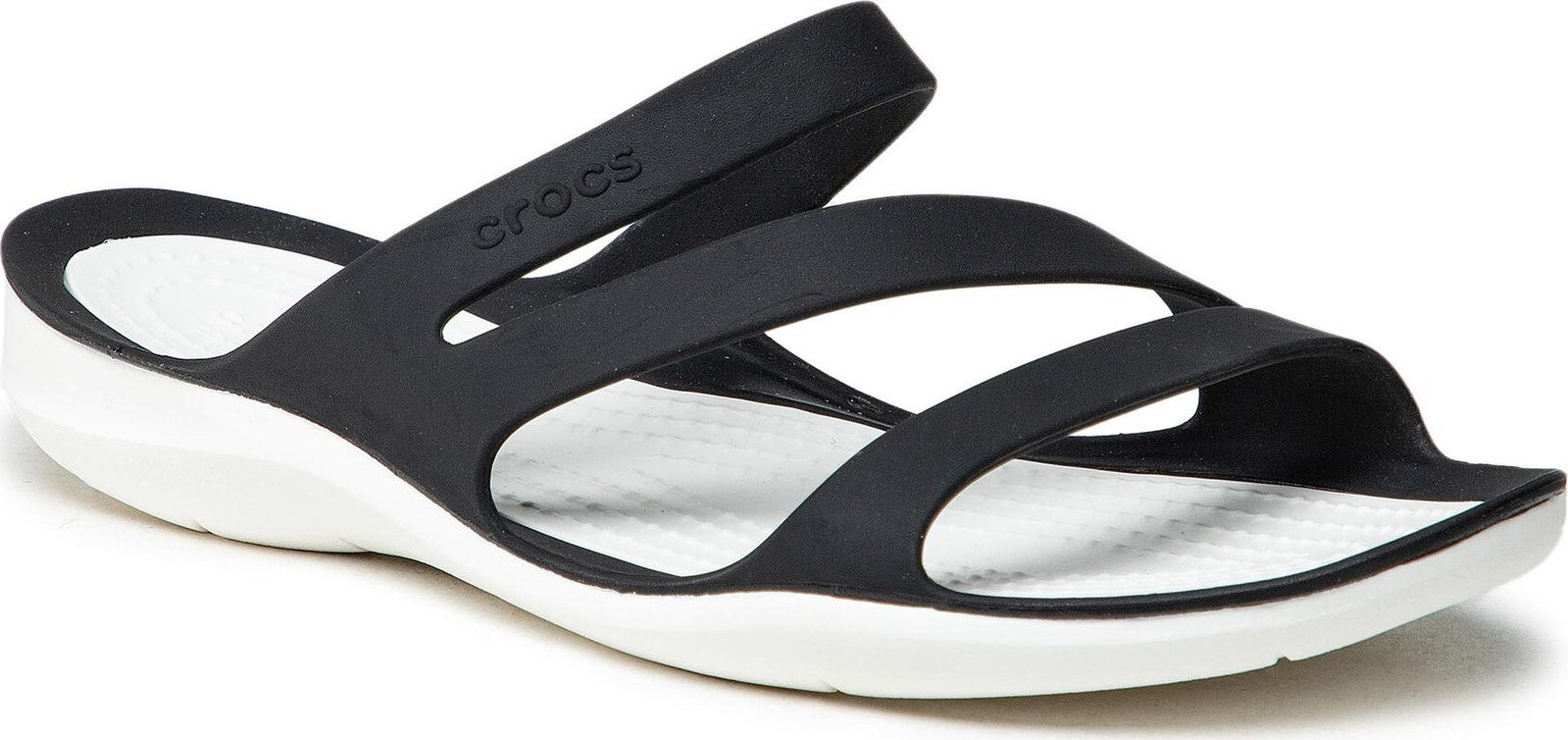 Nazouváky Crocs Swiftwater Sandal W 203998 Black/White