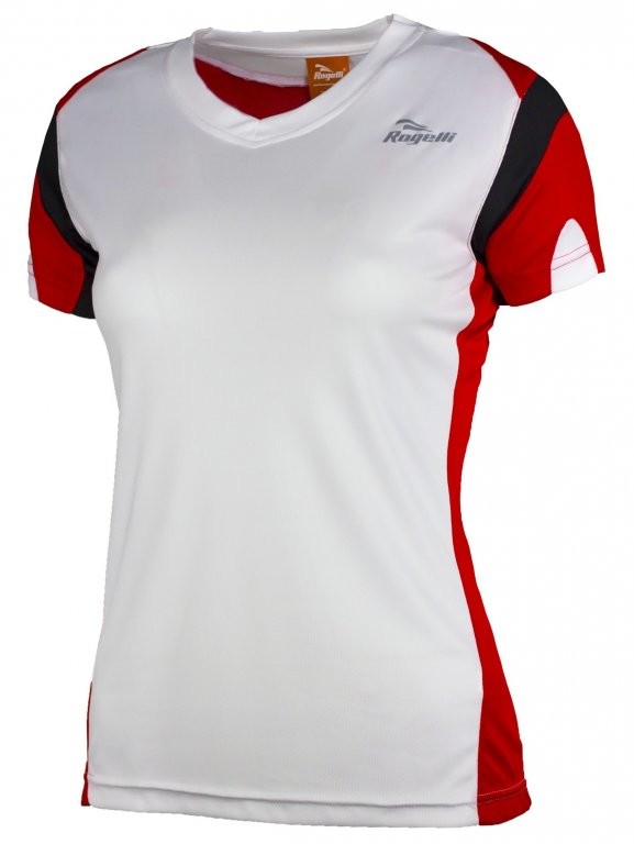 Rogelli triko krátké dámské EABEL bílo/červené 2XL