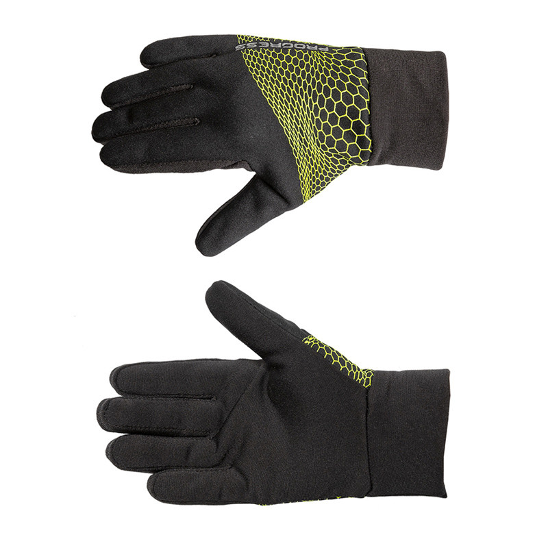 PROGRESS COOLIO GLOVES kids winter gloves 7-8 černá/limetka