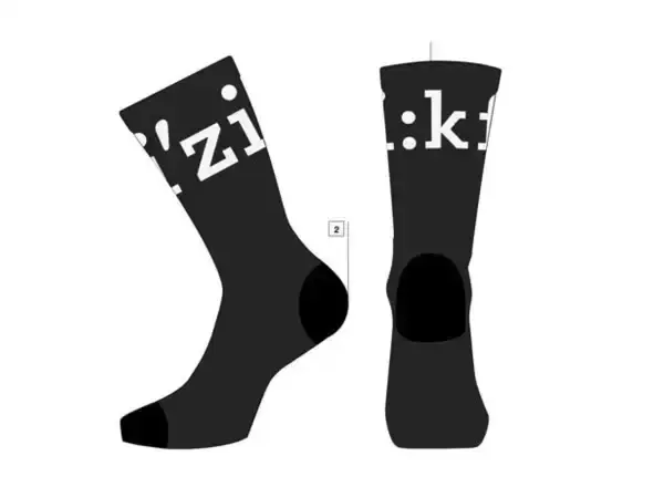 Fizik Team Edition ponožky Black/White vel. S