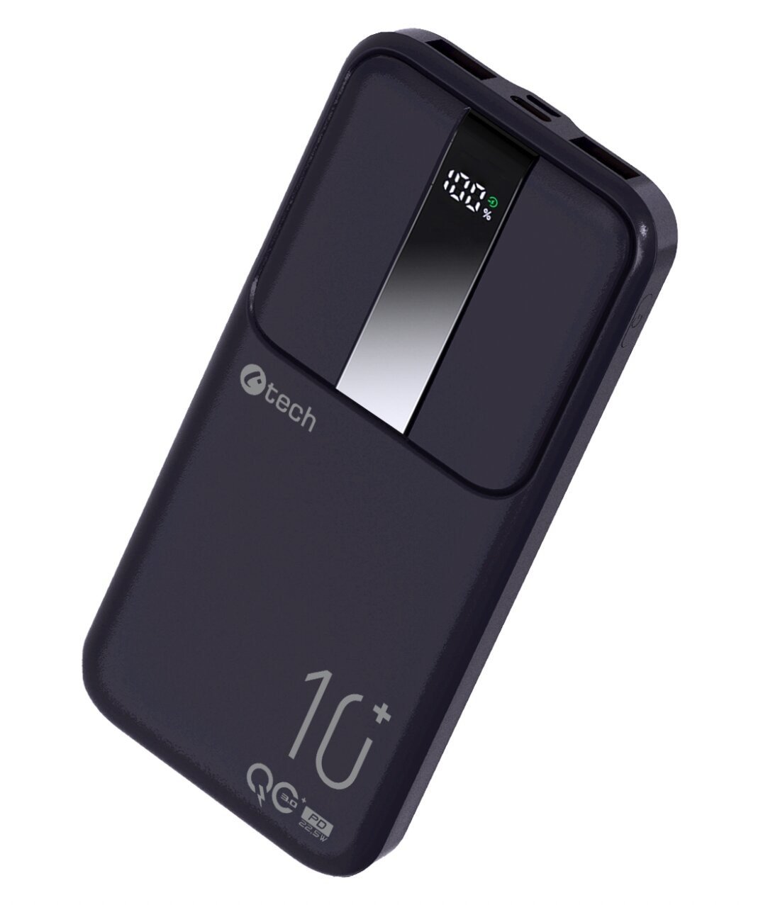 C-tech powerbanka, Li-Pol, 22,5W, 10000mAh, černá - PBPD-10