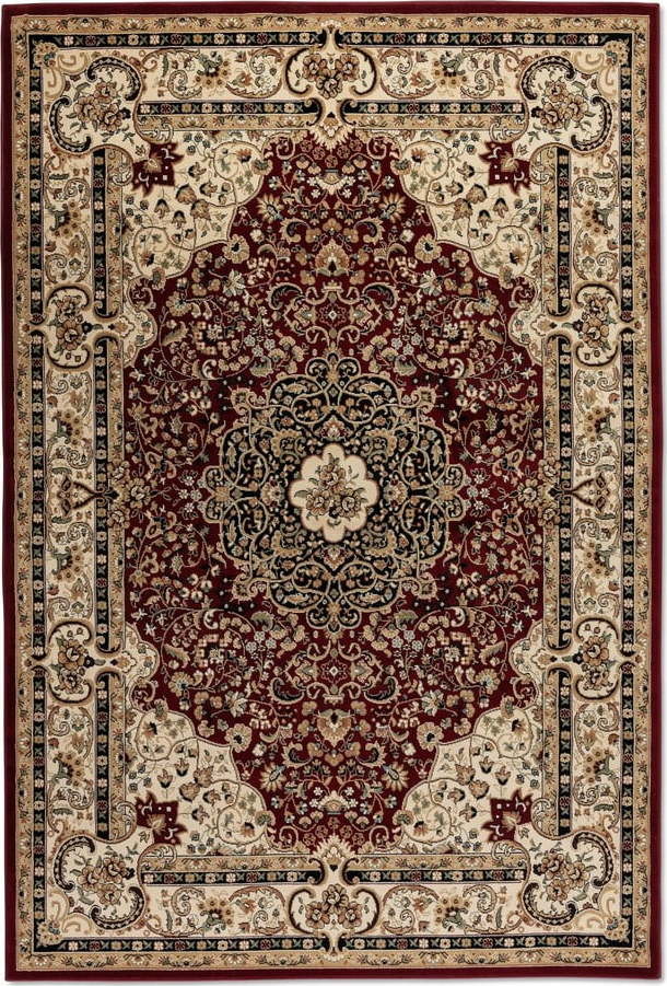 Vínovo-béžový koberec 120x170 cm Herat – Nouristan