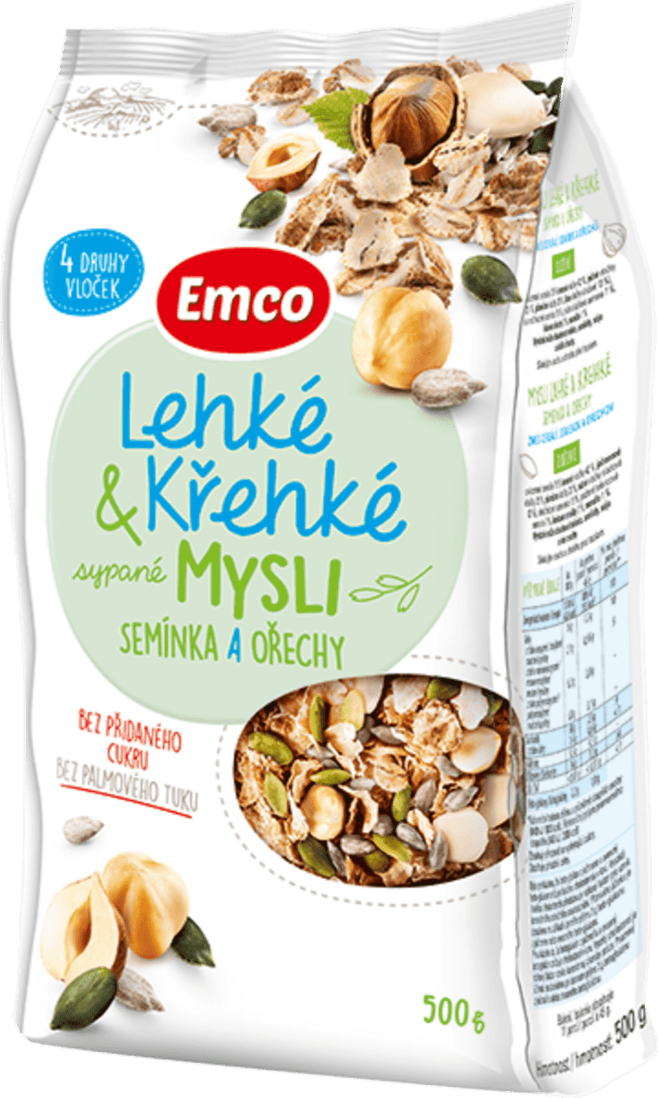 Emco Mysli Lehké a křehké - semínka a ořechy 500 g