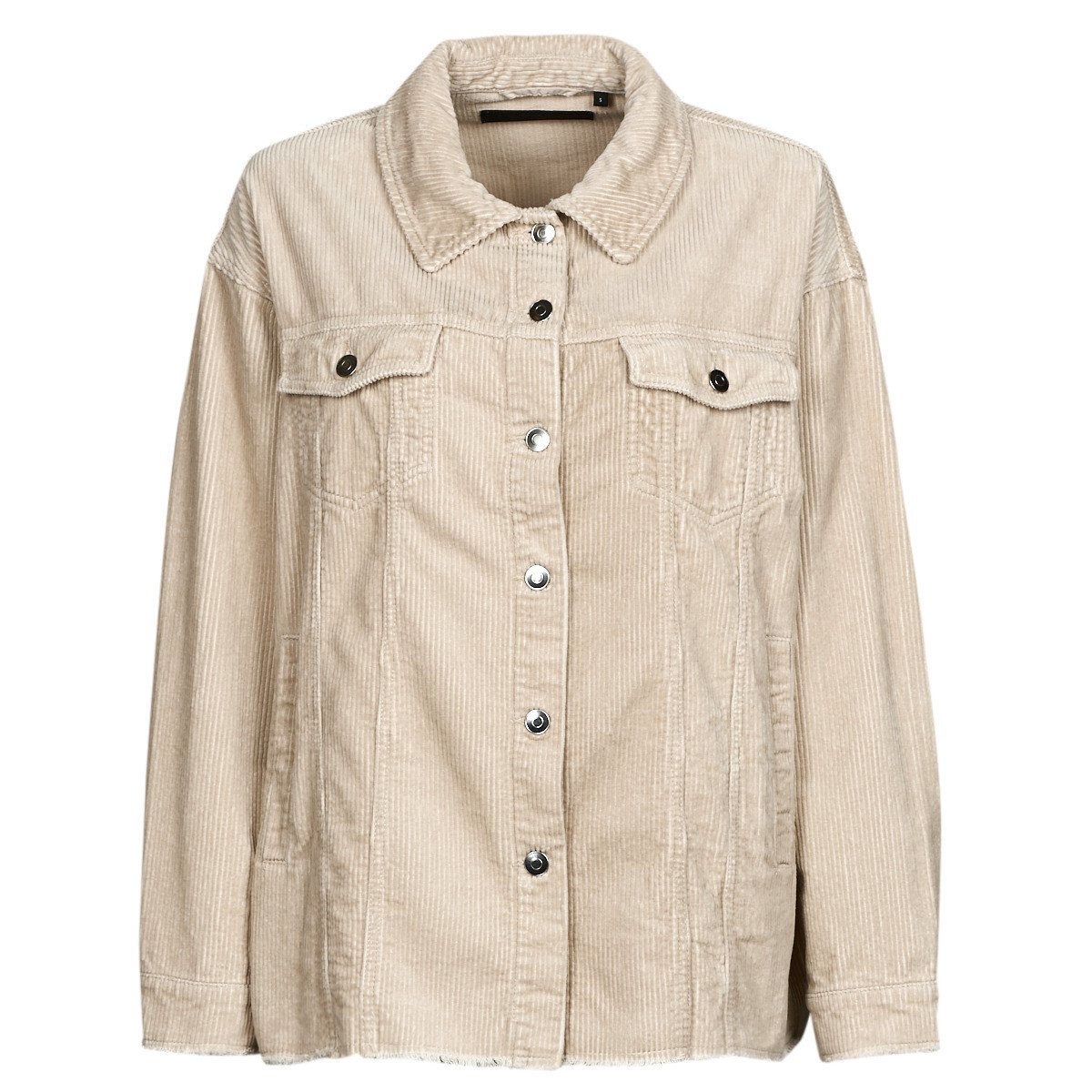 Only  ONLBITTEN CORD SHACKET PNT NOOS  Béžová