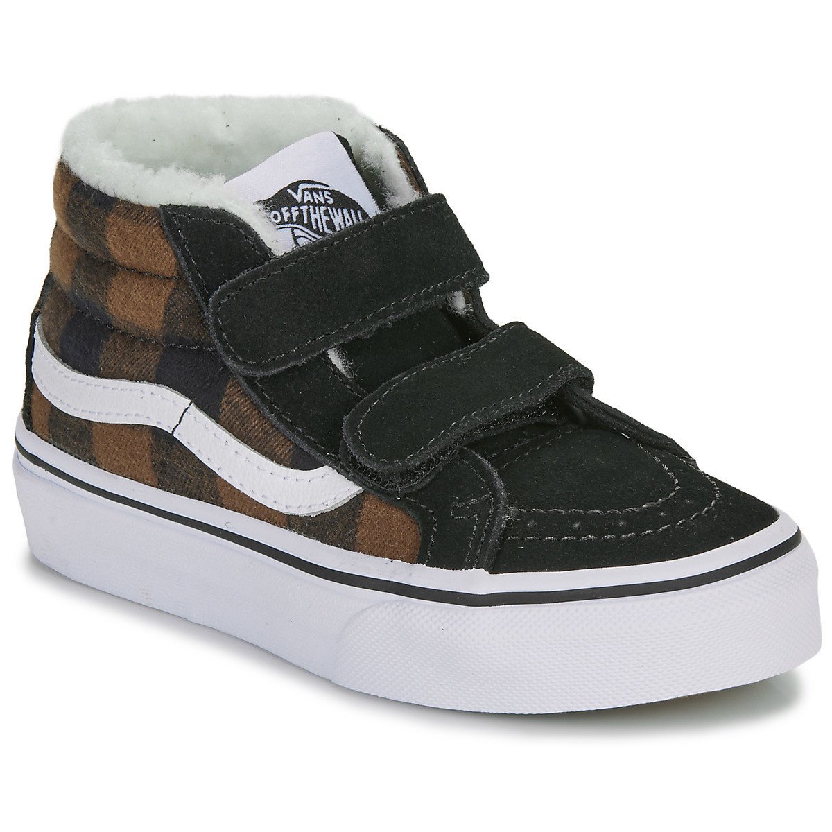 Vans  UY SK8-Mid Reissue V PLAID SHERPA  Černá